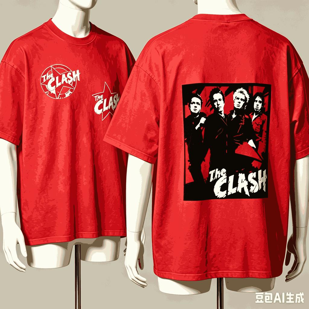 The Clash For Fan Gift Tshirt Unisex Unisex Harajuku Oversized Unisex Short Sleeve Streetwear High Quality Couples Classic Couples