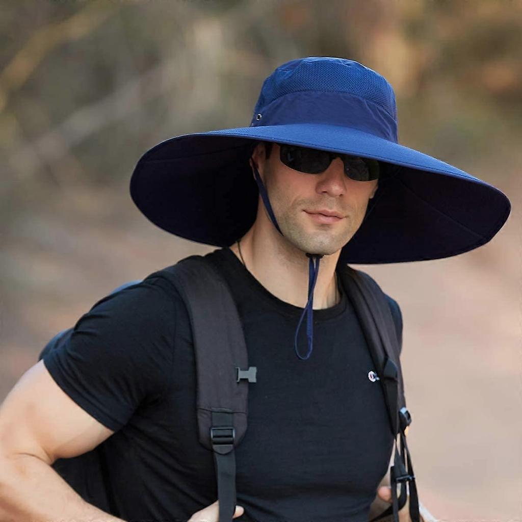 Super Wide Brim Bucket Hat UPF50+ Waterproof Sun Hat for Fishing Hiking Camping