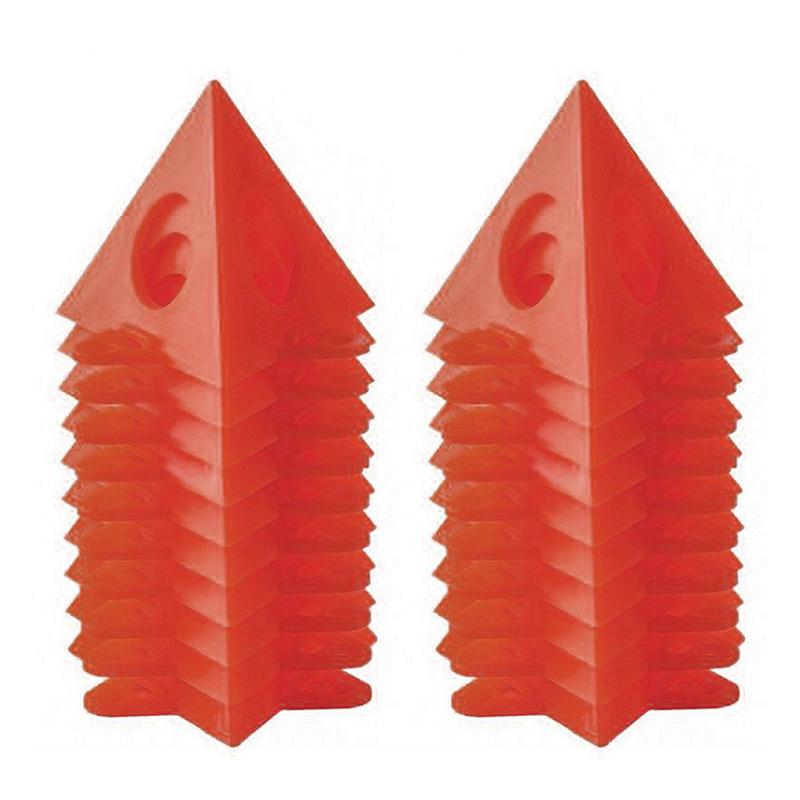 

Набор из 20 шт. Деревообрабатывающий покрасочный кронштейн Желтый окрашенный пластиковый амортизационный блок Покраска распылением Сушка на воздухе Покрытый треугольный кронштейн красный