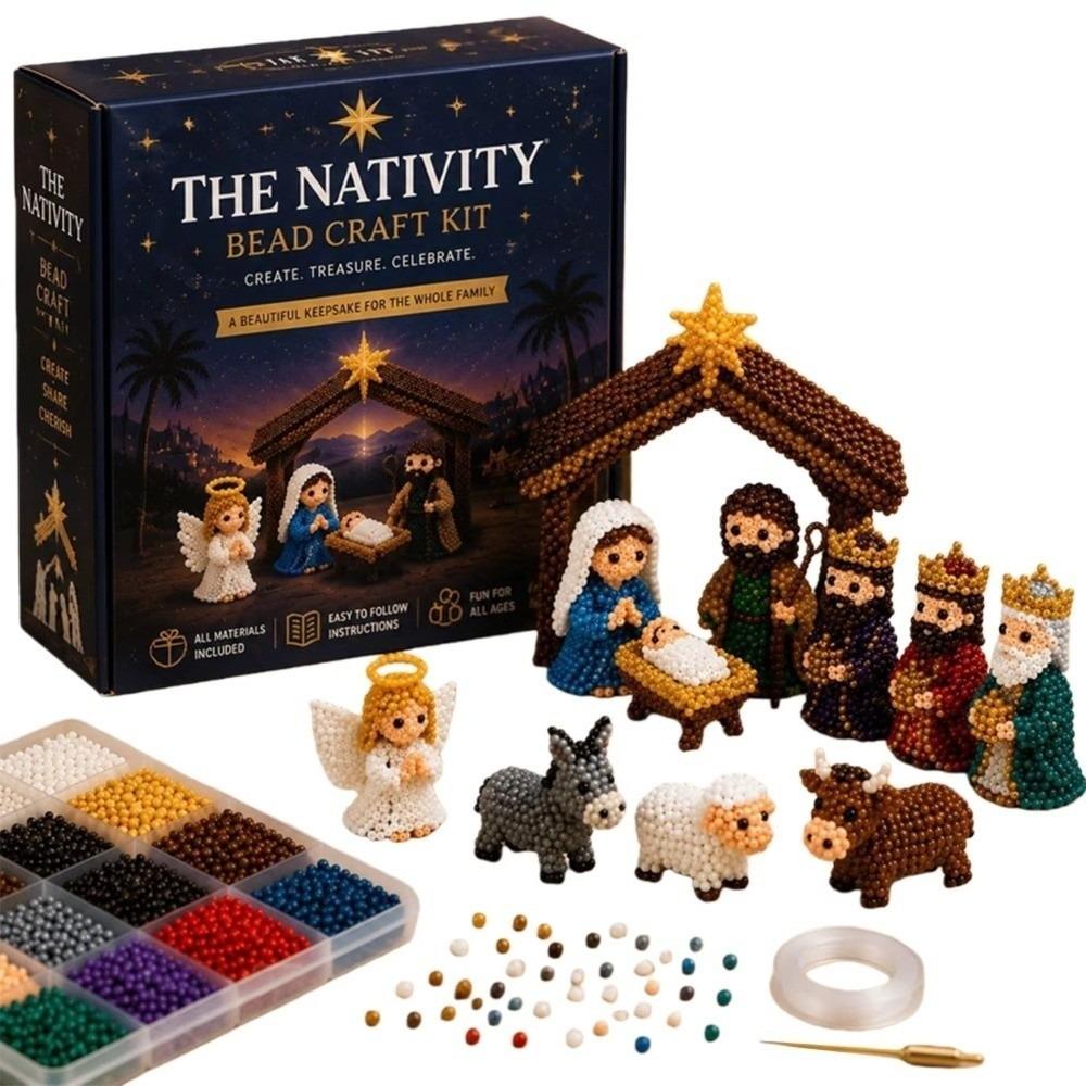 New Creative 3D Bead Kit Mother Mary Character Series Swan Beading Set Happy Family Bead Weaving Kit DIY Activity