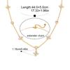 Yori New White Cubic Zircon Pendant Necklace Waterproof Simple Fashion Metal Texture Trendy Jewelry For Woman