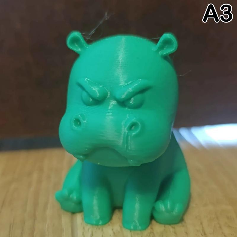 3D Printed Cute Hippo Figurines Hippopotamus Sculpture Desk Decoration Miniature Hippo Tabletop Statue Car Ornament