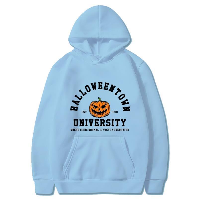Halloween Autumn/Winter New Pumpkin Personalized Printed Hoodie Men's Fashion Warm Sweatshirt Casual Street Wear Warm Hoodie