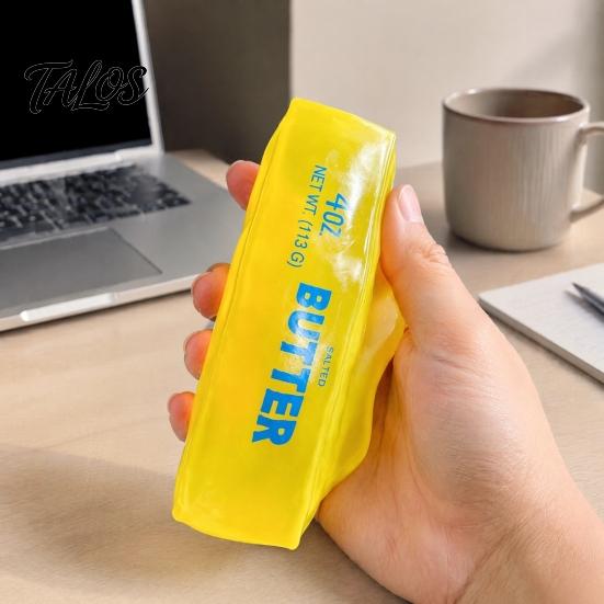Butter Stick Decompression Toy Shapeable Squeeze Toy, No Rebound Stress Relief Bar Soft Stretchy Shaped Fidget for Relaxation