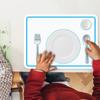 Jogos Americanos de Silicone Para Bebês Aprimoramento da Coordenação Motora Fina Tapetes de Comida Tapetes de Comida Antiderrapantes Para Mesa de Jantar Mesa de Alimentação Para Bebês
