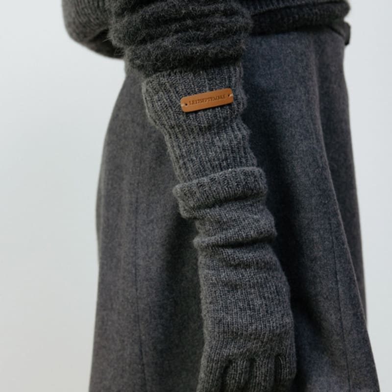

LE17SEPTEMBRE LONG KNIT GLOVES [CHARCOAL] CHARCOAL_FREE(36)