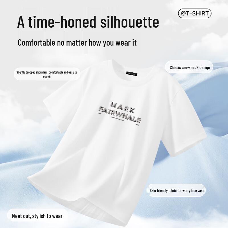 Mark Hua Fei Men's Retro Trendy Cotton T-Shirt