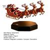Magical Christmas Room Decor Magnetic Levitation Santa Sleigh Decor, Floating Claus Tabletop Modern Ornament for Collectors Ornament, Display