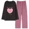 Pajamas Women'S Pure Cotton Long-Sleeved Cotton Cute Loungewear Set Can Be Worn Outside