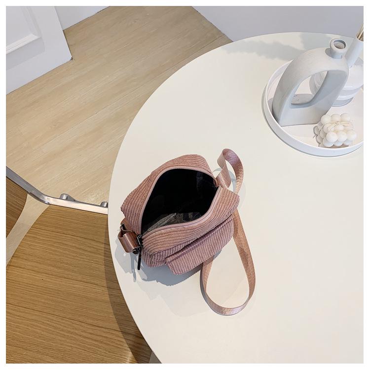 Women's Corduroy Crossbody Bag - Casual & Fashionable Canvas Shoulder Bag