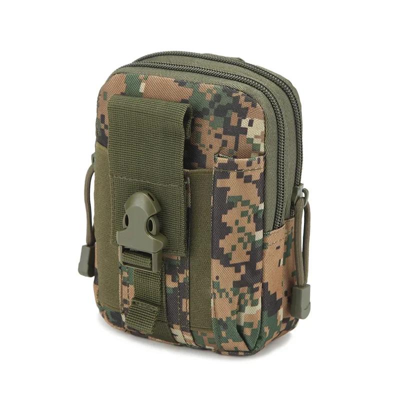 Outdoor Tactical Molle Pouch Belt Men Waist Pack Bag Small Pocket Waist Pack Running Pouch Travel Camping Bags Soft Back