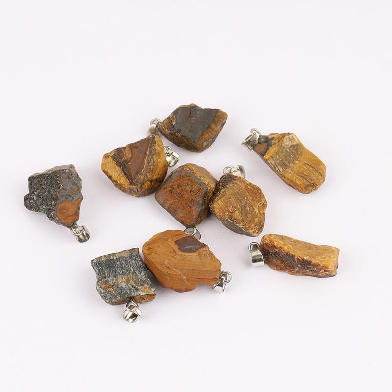 

10 шт. Нерегулярный кулон из натурального необработанного камня для изготовления ювелирных изделий DIY Ожерелье Серьги Аксессуары Рейки Исцеляющий кристалл Чакра Подвеска из драгоценного камня 10pcs