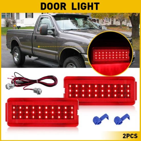 

2x LED Interior Door Panel Courtesy Light Lamp 2X For 97-2003 Ford F250 ~ 550 SD