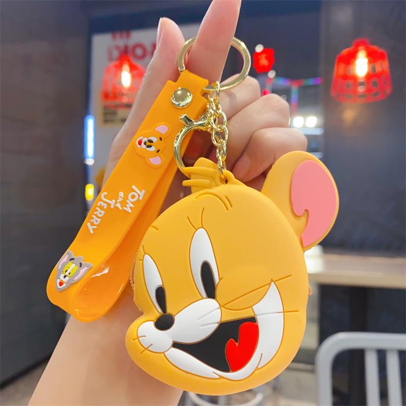 Cartoon Animal Silicone Keychain Bag - Kids' Coin Purse & Toy Pendant