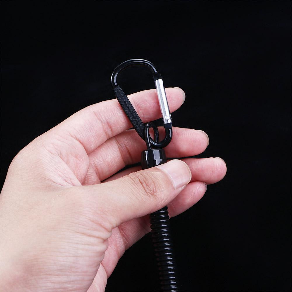 Climbing Keyring Tackle Outdoor Retractable Tools Lanyards Carabiner Spring Rope Fishing String
