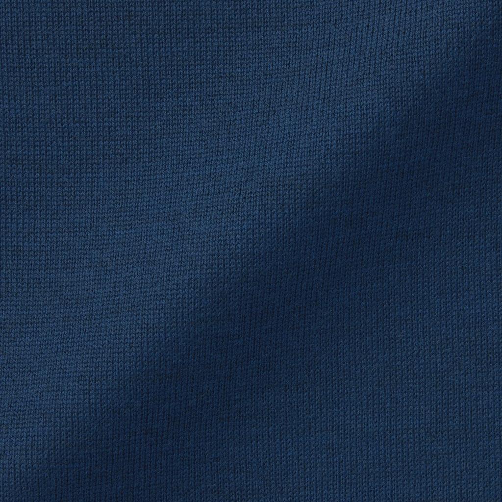 MUJI Washable Wool Smoky Size S Women's High-Gauge High-Neck Sweater, BA1OYA4A, Blue,