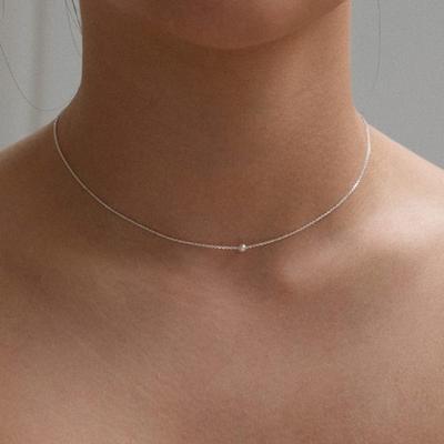Another Layer Mini Pearl Necklace (silver925)(3color)