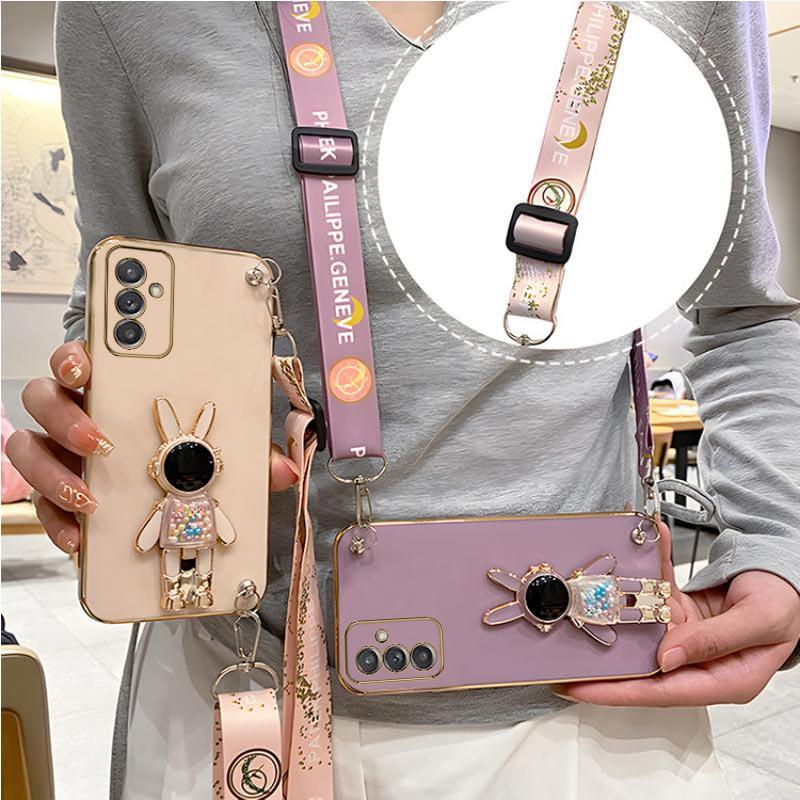 

Чехол S 24 plus с ремешком через плечо Candy Rabbit для Samsung Galaxy A15 A25 A55 A35 A04E 4G 5G, чехол S24 Plus a 55 35