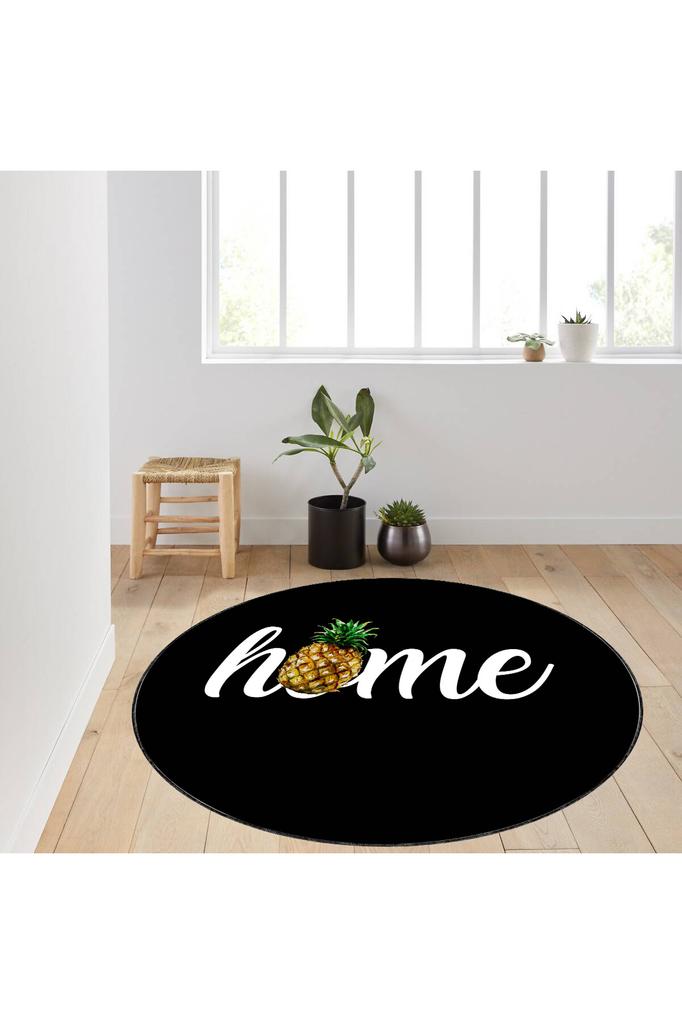 Eliana Home Washable Round Printed Carpet LNA7134