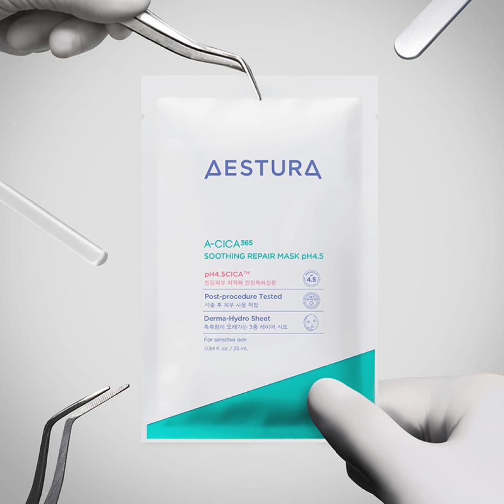 NEW A-Cica365 Soothing Repair Mask pH 4.5 5 Sheets_125ml