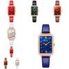 Fashion Ladies Square Quartz Watch With Leather Strap For Casual Wear And Gifts