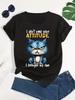 Unisexs Graphic Tshirt Bold I Dont Need Your Attitude Sassy Cat Design Print T Shirt 90s Vintage Style Tees Tops Clothes Femme