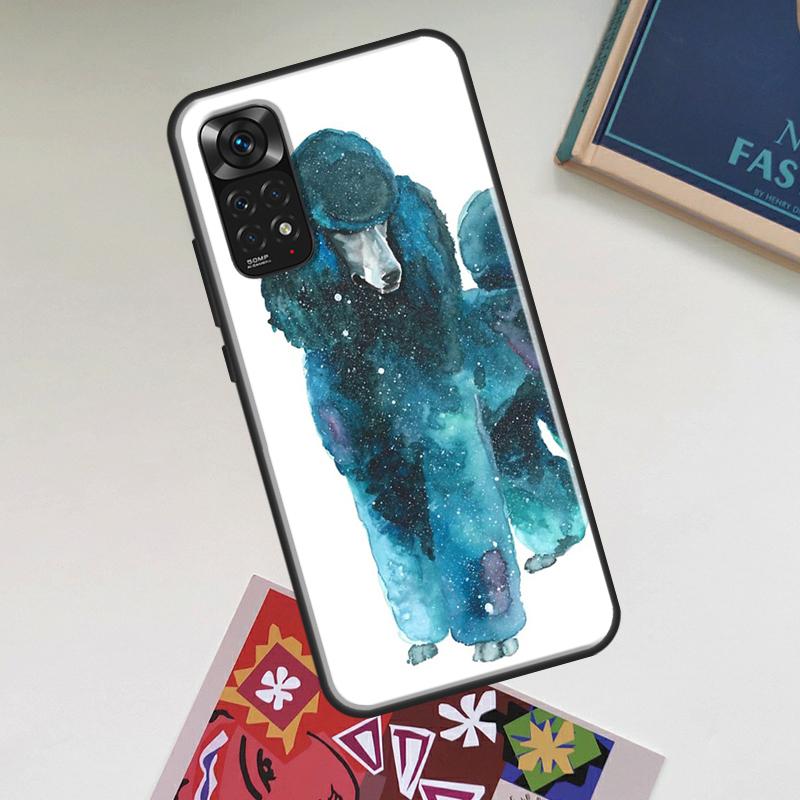 Cartoon Poodle Dog Case For Xiaomi Redmi Note 14 13 12 11 9 10 15 Pro Plus Redmi 15 15C 14C 13C 12C 10C Cover