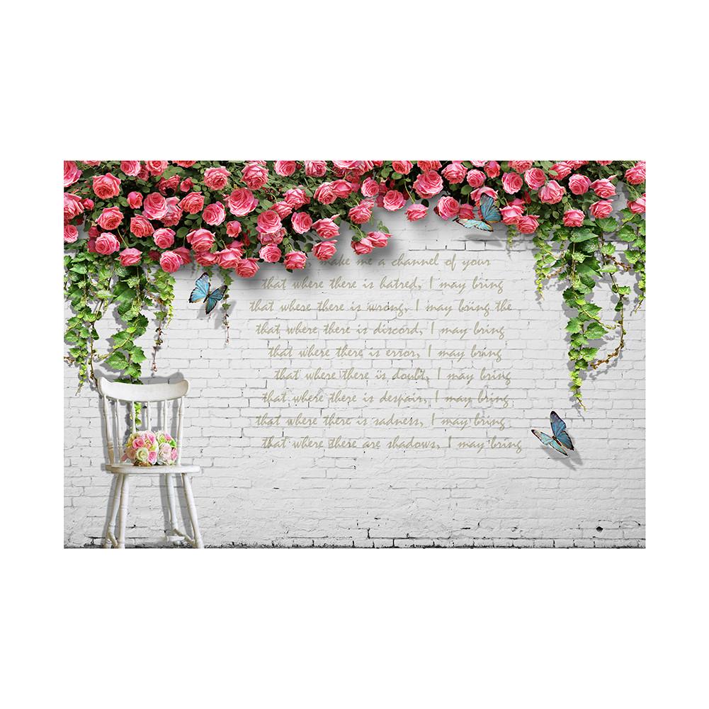 Floral Vine Wallpaper Backdrop,Romantic Ambiance Backdrop for Weddings,Spring/Summer Events,Flower Decor,Party Backdrop,Photo Gallery