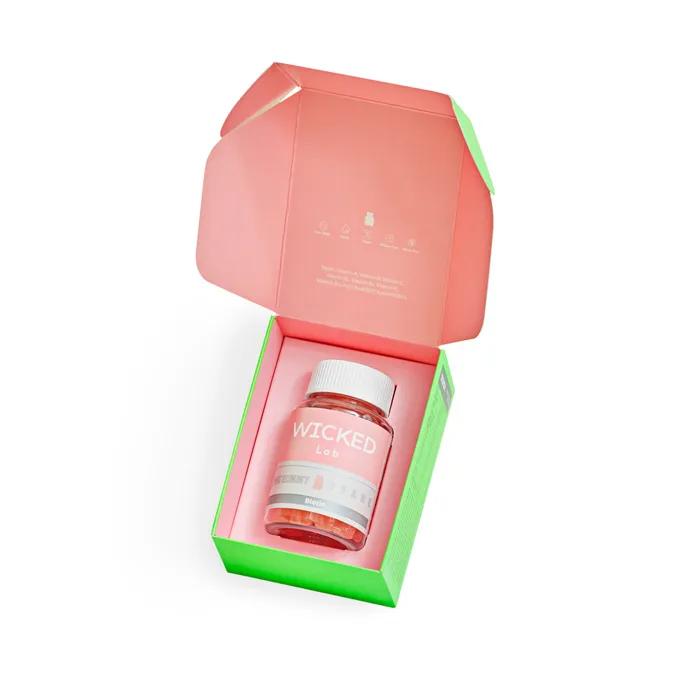 [Including Pingu Keyring] Wicked Lab Pink Gummy Bear Inner Beauty Routine Set (120 Gummies)