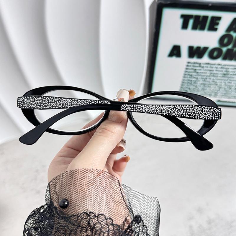 Damen Kleinrahmen Lesebrille Oval Blaulichtblockierend Alterssichtige Brillen Gestelle +1.0+1.5+2.0+2.5+3.0+3.5+4.0 Unisex