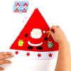 Kriss Kringle DIY Christmas Hat Toy Santa Claus Kids Xmas Arts Hats Handmade Santa Hat  Xmas Gift