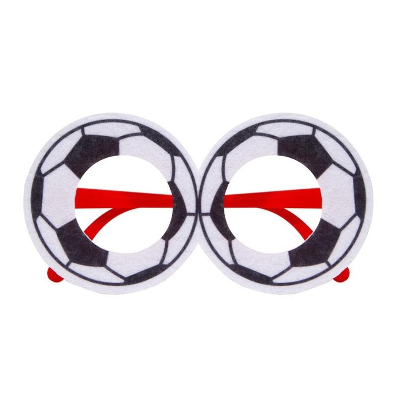 European Cup Party Glasses Football Glasses Frame Football Eyeglasses for Teen Adult Party Decoration and Sports Event