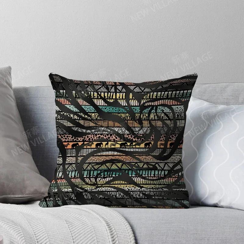 Fall Home Decor Autumn Living Room Throw Pillow Cover Sofa Boho Cushion Cover Mandala