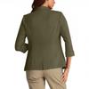 Womens Casual 3/4 Sleeve Blazers Open Front Solid Color Lapel Collar Work  Business Suit Jackets