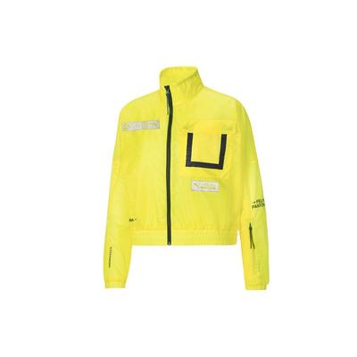 X Felipe Pantone Collaboration Reflective Logo Tag Sports Jacket Women Jacket Yellow 530388-85