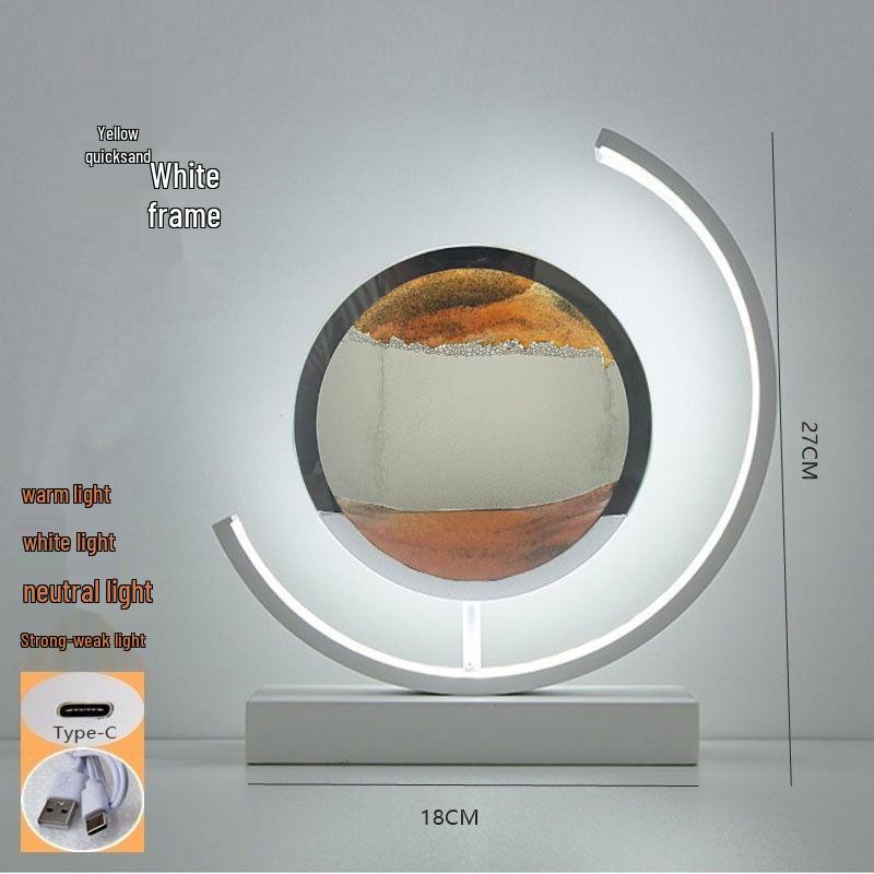 Flowing Sand Painting Atmosphere Lamp: DIY Table Lamp, Night Light, Decorative Gift, Sleep Companion, Sand Art Ornament.