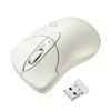 SANWA SUPPLY Wireless Mouse, Quiet, 3 Buttons, Blue LED, Compact, "IO Plus" Series, Ivory, MA-IPWBS302IV