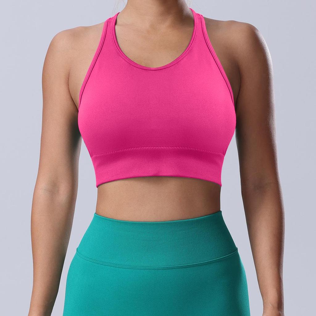 New Women's High-Intensity Sports Bra: Stylish, Shockproof Yoga Vest for Running