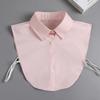 Fashion Front Tie White Fake Collar for Women Stand Detachable Collar Fake Girls Vintage Lace Ladies False Blouse Collar