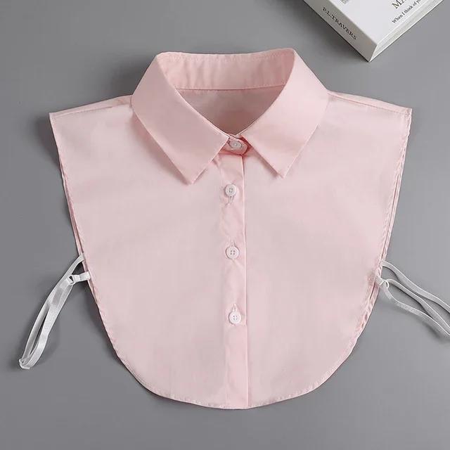 Fashion Front Tie White Fake Collar for Women Stand Detachable Collar Fake Girls Vintage Lace Ladies False Blouse Collar