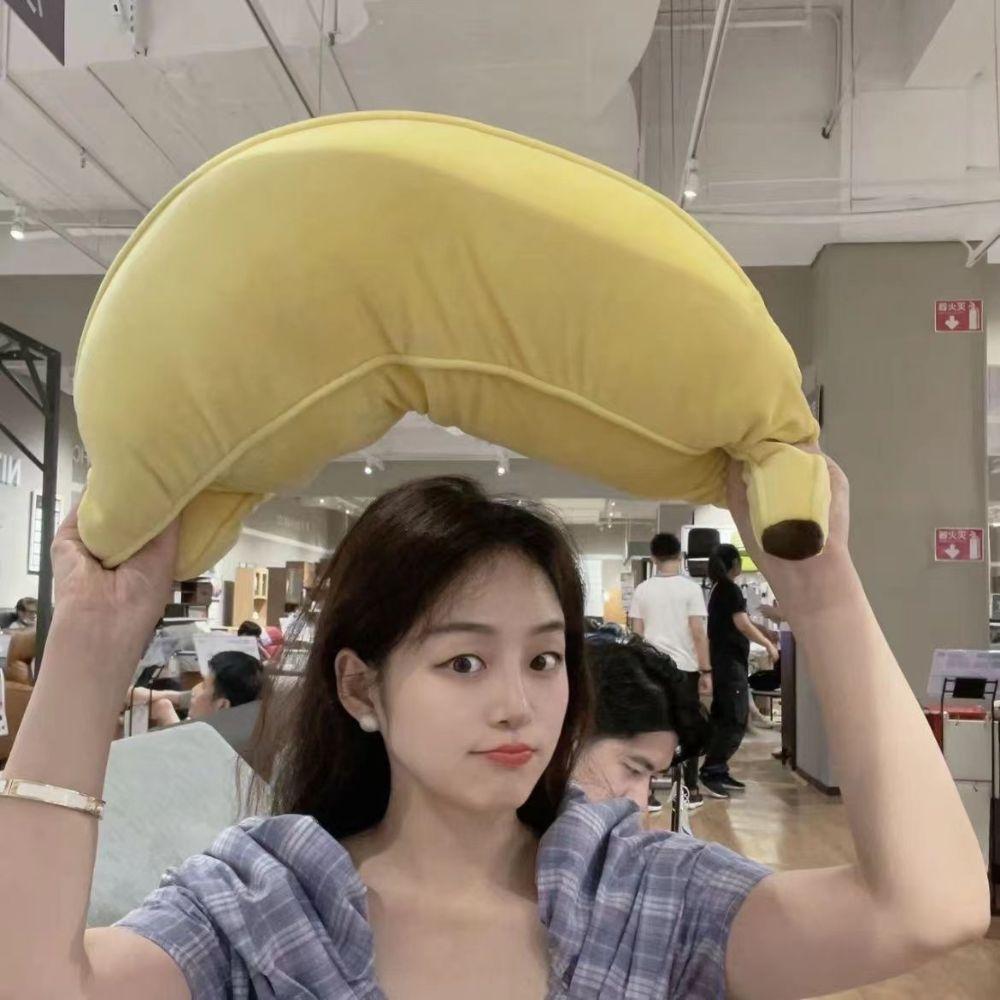 Realistic Banana Plush Doll Sleeping Fruit Doll Pillow Kids Toy Banana Throw Pillow Living Room