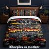 Monster Truck Theme Custom Text Or Name 3Pcs Bedding Set,1 Flat Sheet & 2 Pillowcases Personalized Home Bedding