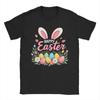 Dabbing Bunny Easter Day Rabbit Happy Easter T Shirt Womens Unisexs Casual TShirt Round Neck Tee Short Sleeve Clothing Versatile