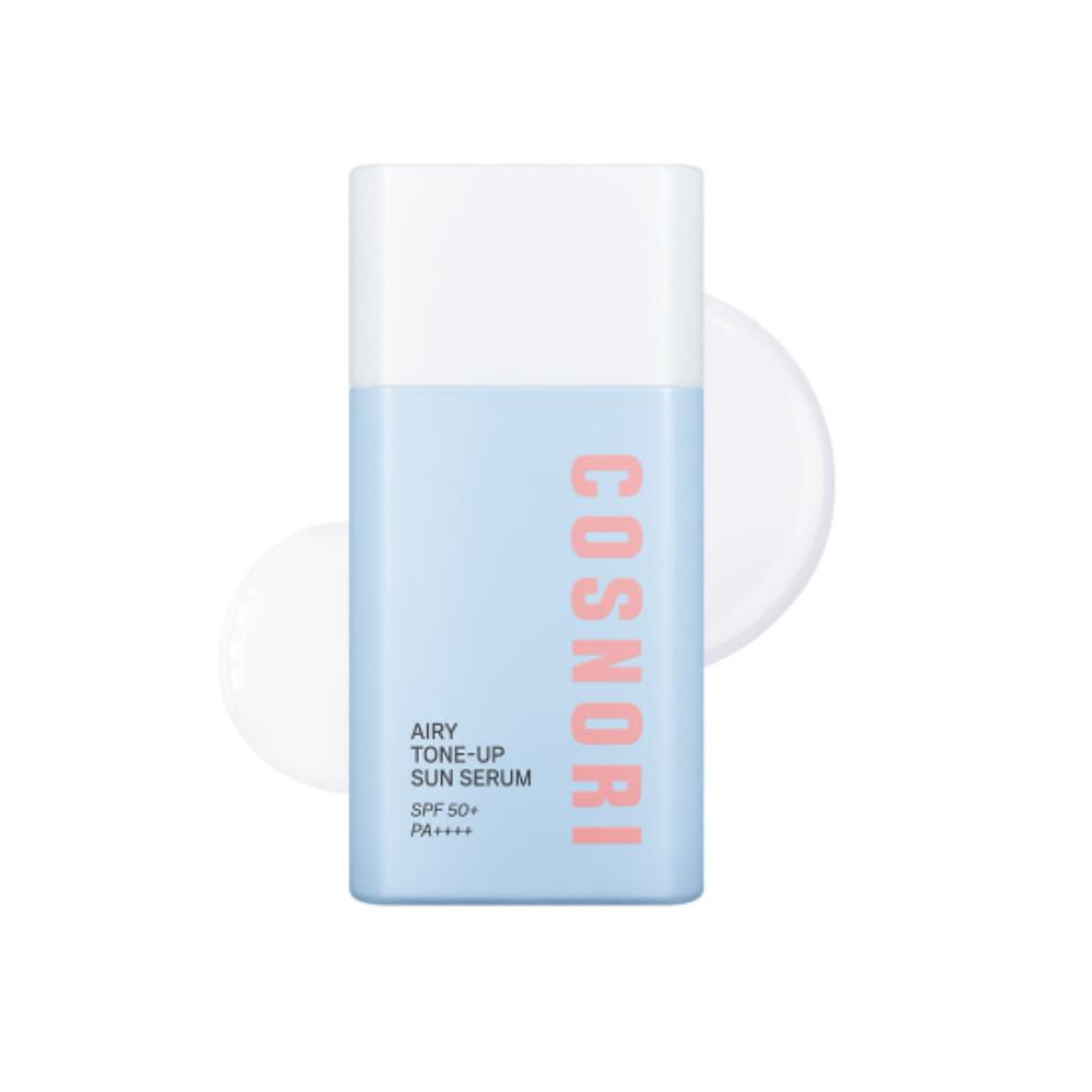 COSNORI Airy Tone Up Sun Serum 50ml SPF50+ PA++++ Natural Brightening & Lightweight UV Protection