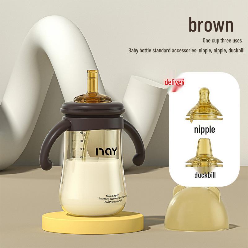 

Антибактериальный детский поильник с трубочкой Nano Silver - Широкое горлышко, Против колик, Защита от захлебывания, С ручкой