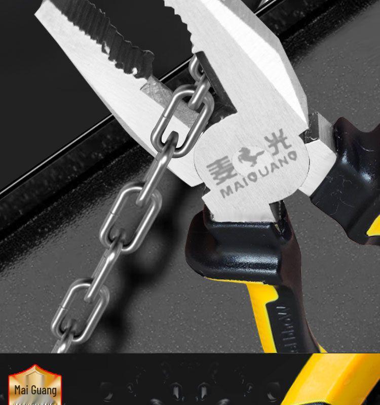 Tiger Pliers Three-Piece Set: Electrician's Needle-Nose, Wire, and General Pliers - Buy One Get All.