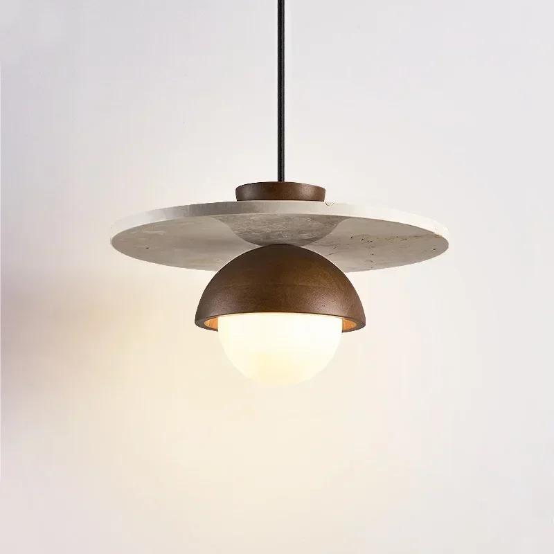 Denmark Creative Led Chandeliernatural Wood Color Pendant Light Hanging Lights Bedside Lighting Fixtures Indoor Home Decor