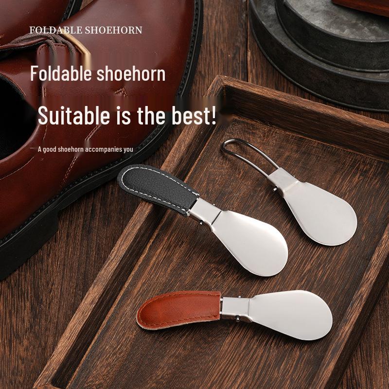 Calzador plegable de acero inoxidable