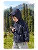 European Boys' Waterproof Padded Winter Jacket with Fleece Lining - Trendy 2025 Children's Outerwear for Toddlers