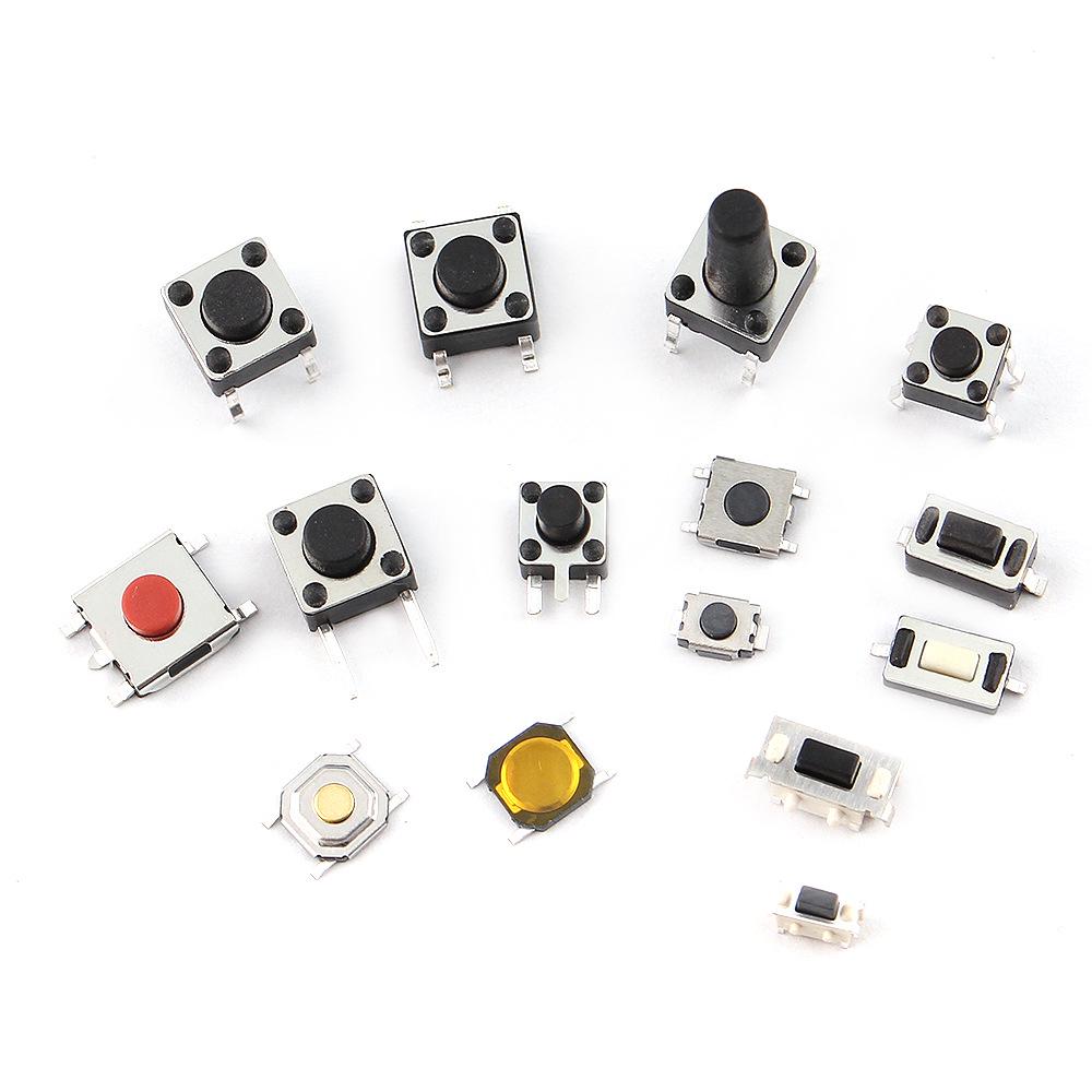 125/250 PCS Boxed Set: 25 Types of Micro Tactile Car Mini Button Switches